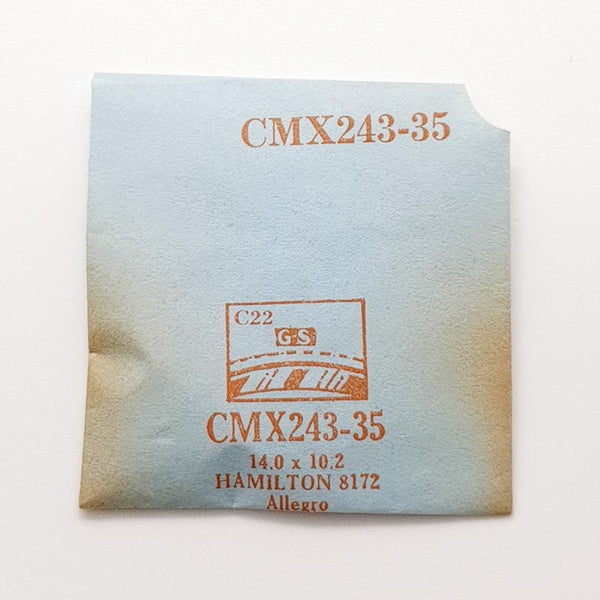 Hamilton Allegro 8172 CMX243-35 Sostituzione del vetro di orologio | Guarda i cristalli
