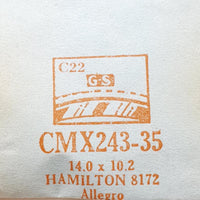 Hamilton Allegro 8172 CMX243-35 Uhr Glasersatz | Uhr Kristalle
