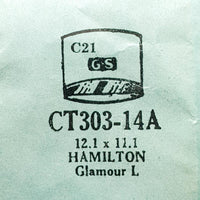 Hamilton Glamour L CT303-14A reloj Reemplazo de vidrio | reloj Partes
