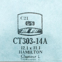 Hamilton Glamour L CT303-14A montre Remplacement du verre | montre les pièces