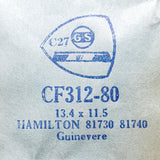 Hamilton Guinevere 81730 81740 CF312-80 montre Cristal pour les pièces et réparation