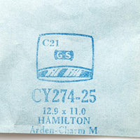 Hamilton Ardon Charm M Cy274-25 Uhr Kristall für Teile & Reparaturen