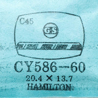 Hamilton CY586-60 Sostituzione del vetro di orologio | Guarda i cristalli