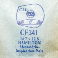 Hamilton Alexandria Inspiration-Vala CF341 Uhr Kristall für Teile & Reparaturen