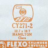 Hamilton Clara CY271-2 Sostituzione del vetro di orologio | Guarda i cristalli