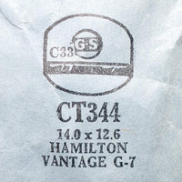 Hamilton Vantage G-7 CT344 Sostituzione del vetro di orologio | Guarda i cristalli