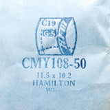 Hamilton Wisp CMY108-50 montre Remplacement du verre | montre Cristaux