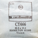 Hamilton Vincent 923365 CY666 Sostituzione del vetro di orologio | Guarda i cristalli