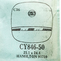 Hamilton 91710 CY846-50 Sostituzione del vetro di orologio | Guarda i cristalli