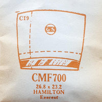Hamilton Everest CMF700 montre Remplacement du verre | montre Cristaux