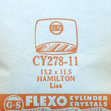 Hamilton Lisa CY278-11 montre Remplacement du verre | montre Cristaux