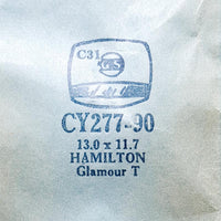 Hamilton Glamour-T CY277-90 montre Cristal pour les pièces et réparation