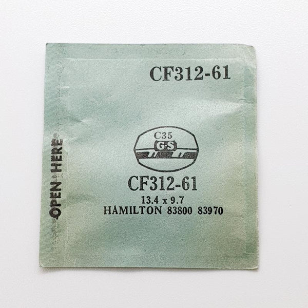 Hamilton 83800 83970 CF312-61 Watch Crystal for Parts & Repair
