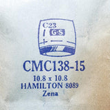 Hamilton Zena 8089 CMC138-15 montre Cristal pour les pièces et réparation
