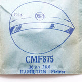 Hamilton Meteor CMF875 montre Remplacement du verre | montre Cristaux