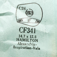 Hamilton Alexandria Inspiration-Vala CF341 Watch Crystal per parti e riparazioni