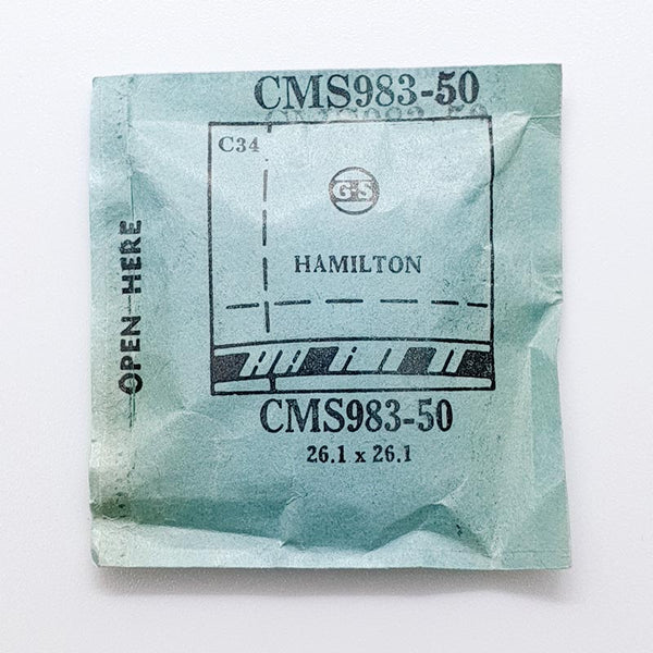 Hamilton CMS983-50 Sostituzione del vetro di orologio | Guarda i cristalli
