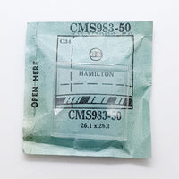 Hamilton CMS983-50 Uhr Glasersatz | Uhr Kristalle