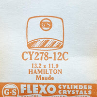 Hamilton Maude CY278-12C montre Remplacement du verre | montre Cristaux