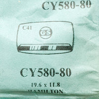 Hamilton CY580-80 montre Remplacement du verre | montre Cristaux