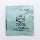 Hamilton Diamond Edge CF342-20 Uhr Kristall für Teile & Reparaturen