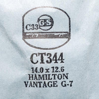 Hamilton Vantage G-7 CT344 Sostituzione del vetro di orologio | Guarda i cristalli