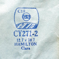 Hamilton Clara Cy271-2 Uhr Glasersatz | Uhr Kristalle