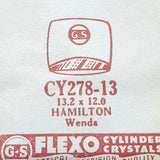 Hamilton Wenda CY278-13 montre Remplacement du verre | montre Cristaux