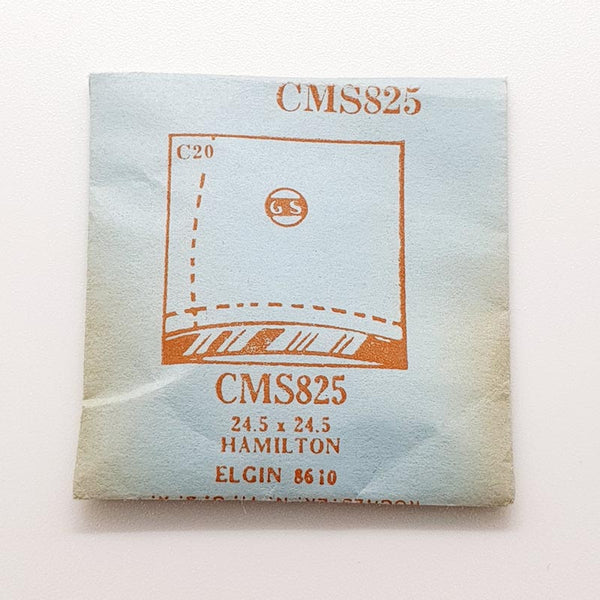 Hamilton Elgin 8610 CMS825 montre Remplacement du verre | montre Cristaux