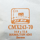 Hamilton Serena CMX243-70 Sostituzione del vetro di orologio | Guarda i cristalli