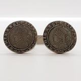Gemelli antichi monete romane, clip tono in argento e pernotta