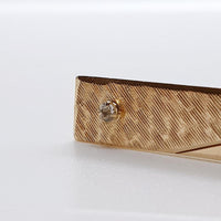 Vintage Gold-Tone Elegante Manschettenknöpfe, runde Krawattenstift und klassische Krawattenclip