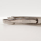 Accessori per tute in argento retro-vintage: gemelli, clip e perno