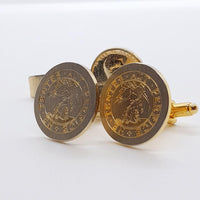 Gemelli per monete in oro vintage