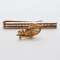 Retro Gold-Tone Manschettenknöpfe, rechteckige Krawattenclip und Engel Tie Tack Pin