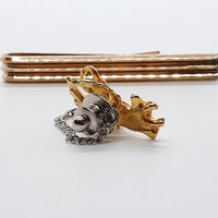 Retro Gold-Tone Manschettenknöpfe, rechteckige Krawattenclip und Engel Tie Tack Pin