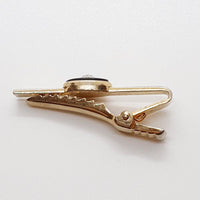 Klassische Schwarz & Gold Manschettenknöpfe, Krawattenclip & Tie Tack Pin | Hochzeitskleidung