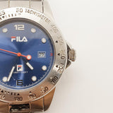 Fila 100M Diver's Tachymeter Quartz Watch for Parts & Repair - NOT WORKING