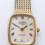 Rotary 3484 Swiss Made Quartz Watch for Parts & Repair - NOT WORKING