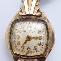 1948 Bulova ساعة مطلية بالذهب المطلي 10K بأجزاء وإصلاح - لا تعمل