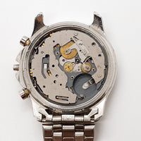 Loto Chronograph Castrol de cuarzo reloj Para piezas y reparación, no funciona