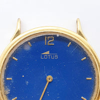 Blue Dial Lotus Swiss Made Quartz Watch for Parts & Repair - NOT WORKING