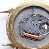Dial blu lotus Swiss Made Quartz orologio per parti e riparazioni - Non funziona