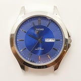 Blaues Zifferblatt Pulsar 100 m Tag Datum Japanisch Uhr Für Teile & Reparaturen - nicht funktionieren