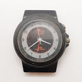Swiss Lotus Alarm Black Dial 30M WR Watch for Parts & Repair - NOT WORKING