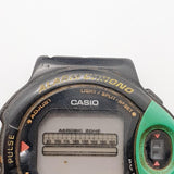 Casio 1009 JP-200W Monitor de pulso de ejercicio reloj Para piezas y reparación, no funciona