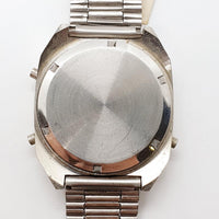 Les années 80 émettent en bleu Chronograph montre pour les pièces et la réparation - ne fonctionne pas