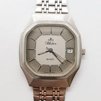 Swiss Made Selection Selective Quartz Date Watch for Parts & Repair - لا تعمل