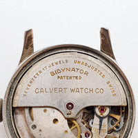 Lord Calvert Automatic Bidynator Swiss hecho reloj Para piezas y reparación, no funciona