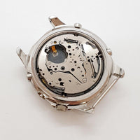 Alarme de lotus Chronograph Quartz suisse montre pour les pièces et la réparation - ne fonctionne pas